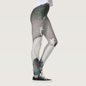 エグレ日本のツコソンクレーン冬の雪 レギンス (右)