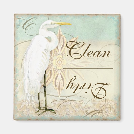 エグレ素晴らしット沿岸ビーチ-食洗機磁石 マグネット (正面)