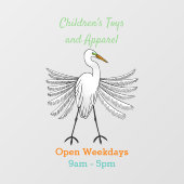 エグレ素晴らしット鳥漫画イラストレーション ウィンドウサイン (シート)