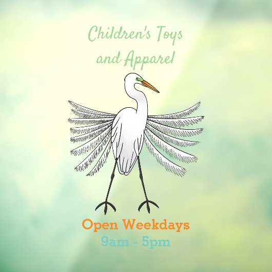 エグレ素晴らしット鳥漫画イラストレーション ウィンドウサイン (シート3)