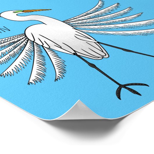 エグレ素晴らしット鳥漫画イラストレーション ポスター (角)