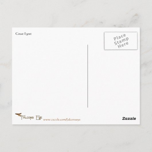 エグレ素晴らしット・ワイルドライフシリーズ# 22 ポストカード (裏面)