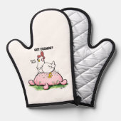 エグ得ノグ？by Jeff Willis Art 鍋つかみ (正面/裏面)