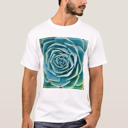 エケベリアのロゼット マルラケシュの秘密の庭 Tシャツ (正面)