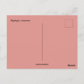 エゲジスアルメニアの夕日 ポストカード (裏面)