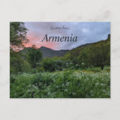 エゲジスアルメニアの夕日 ポストカード (正面)