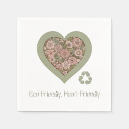 エコとハートフレンドリーラブ スタンダードカクテルナプキン