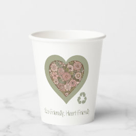 エコとハートフレンドリーラブ 紙コップ