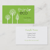 エコの名刺を考えて下さい 名刺 (正面/裏面)