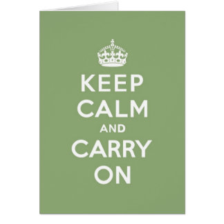 エコの緑のKeep Calm and Carry On
