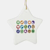 エコの記号 セラミックオーナメント (右)