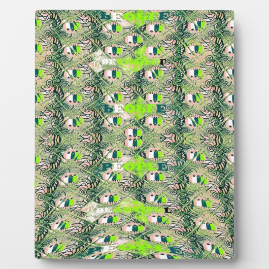 エコアフリカのモチーフ – 自然アインスパイアフリカアート フォトプラーク (正面)