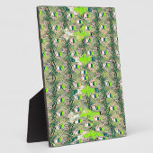 エコアフリカのモチーフ – 自然アインスパイアフリカアート フォトプラーク (側面)