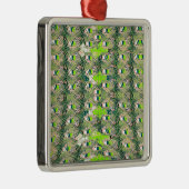 エコアフリカのモチーフ – 自然アインスパイアフリカアート メタルオーナメント (右)