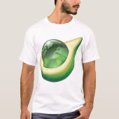 エコアボカドグローブ地球に優し惑星 Tシャツ (正面)