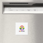 エコアラティ平等ゲイコアラおもしろいベアLGBTレインボ マグネット (インサイチュ (食洗機))