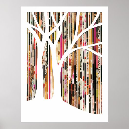 エコアートツリー混合メディアプリント ポスター (正面)