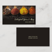 エコエコオーガニックスパイスショップバザーブティック 名刺 (正面/裏面)