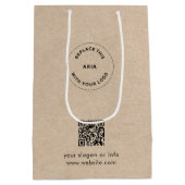 エコクラフト カスタムロゴ＆QR ギフトバッグ ビジネス用 (裏面)