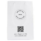 エコクラフト カスタムロゴ＆QR ギフトバッグ ビジネス用 (正面)