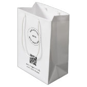 エコクラフト カスタムロゴ＆QR ギフトバッグ ビジネス用 (裏面アングル)