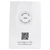 エコクラフト カスタムロゴ&QR ギフトバッグ ビジネス用 (裏面)