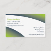 エコクリーニングの名刺 名刺 (裏面)