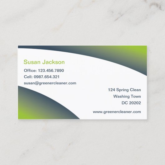 エコクリーニングの名刺 名刺 (裏面)