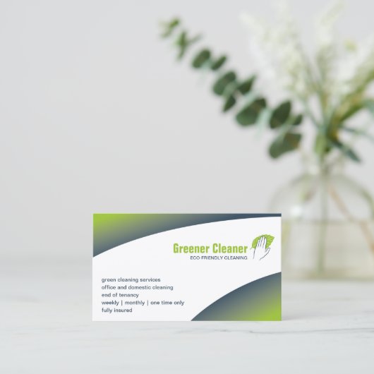 エコクリーニングの名刺 名刺 (スタンド正面)