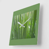 エコグリーンデコール スクエア壁時計 (傾斜)