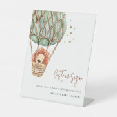 エコグリーンホットエアバルーンライオンスターズカスタムパーティー 台座サイン (正面)