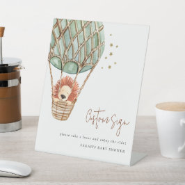 エコグリーンホットエアバルーンライオンスターズカスタムパーティー 台座サイン