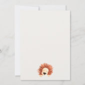 エコグリーンホットエアバルーンライオンマジカルベイビーシャワー サンキューカード (裏面)