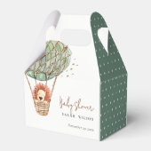 エコグリーンホットエアバルーンライオンマジカルベイビーシャワー フェイバーボックス (裏面サイド)