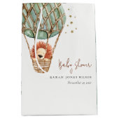 エコグリーンホットエアバルーンライオンマジカルベイビーシャワー ミディアムペーパーバッグ (正面)