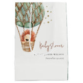 エコグリーンホットエアバルーンライオンマジカルベイビーシャワー ミディアムペーパーバッグ (裏面)