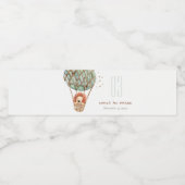 エコグリーンホットエアバルーンライオン子供の誕生日 ペットボトルラベル (シングルラベル)