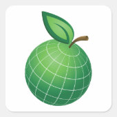 エコグローブフルーツグリーンアース葉球 スクエアシール (正面)