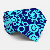 エコシステム - アイスブルー オン ディーピー ネイビー ネクタイ (ロール)