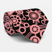 エコシステム – ソフトピンクonブラック ネクタイ (ロール)