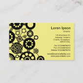 エコシステム – ブラックオンライトイエローfff888 名刺 (裏面)