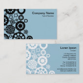 エコシステム – ブラックオンライトブルー9dc6d8 名刺 (正面/裏面)