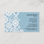 エコシステム – ブラックオンライトブルー9dc6d8 名刺 (裏面)