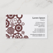 エコシステム – ホワイトチョコレートブラウン 名刺 (裏面)