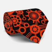 エコシステム – レンガ赤の黒 ネクタイ (ロール)