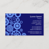 エコシステム – 深いネイビー000066のベビーブルー 名刺 (裏面)