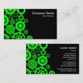 エコシステム – 緑と黒 名刺 (正面/裏面)