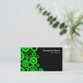 エコシステム – 緑と黒 名刺 (スタンド正面)