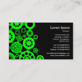 エコシステム – 緑と黒 名刺 (裏面)