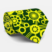 エコシステム – 黄色と濃い緑 ネクタイ (ロール)